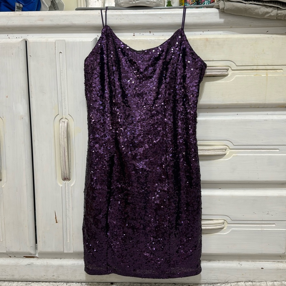 purple homecoming dress